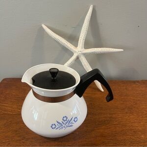 Corning Ware Cornflower Tea Pot Kettle 3 Cup